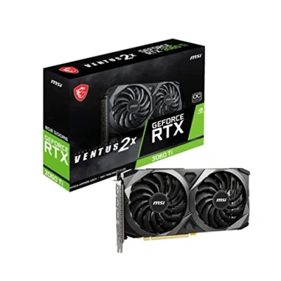 Image de MSI VENTUS RTX 3060 Ti 2X 8G OC V1 LHR carte graphique NVIDIA GeForce 8 Go GDDR6 Neuf