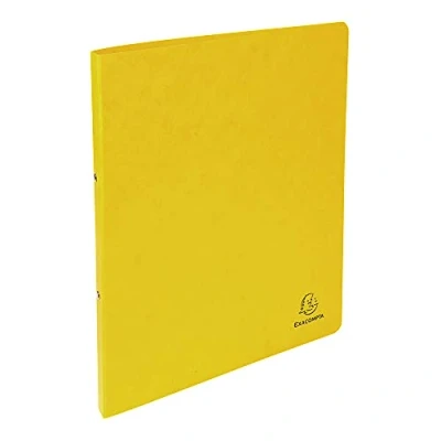 Image de Exacompta réf. 54259E 1 Classeur carte lustrée 2 anneaux ronds diamètre 15 mm Dos 20 Dimensions extérieures : 32 x 25 cm Format à classer A4 Coloris jaune
