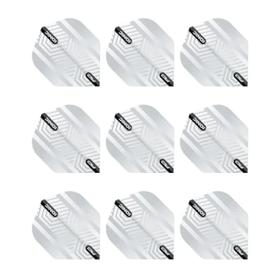 Image de RED DRAGON Hardcore Ionic White Dart Flights 3 Sets per Pack (9 in Total)