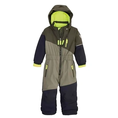 Image de first instinct by killtec 42106 000 FISW 27 MNS ONPC Combinaison de ski avec capuche pour enfant vert olive foncé 110, foncé, 110 cm/116 cm
