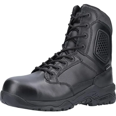 Image de MAGNUM Strike Force 8.0 Leather S3 Boots Sidezip Imperméable Bottes de sécurité Homme Chaussures Cuir Noir M801551 021 ORIGINAL