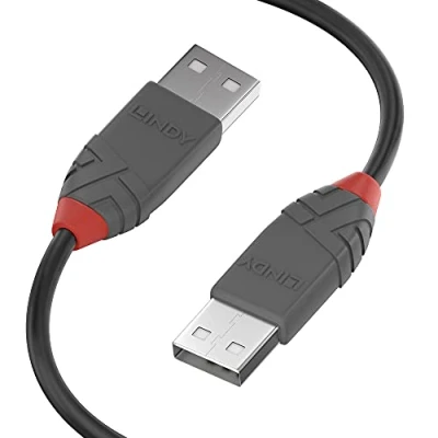 Image de LINDY Câble USB vers Micro 2.0 A/A, Anthra Line 3 Mètre, avec Transfert de Données 480Mbps Compatible TV, Monitor, Tablet, Laptop, Camera 10 Ans Garantie