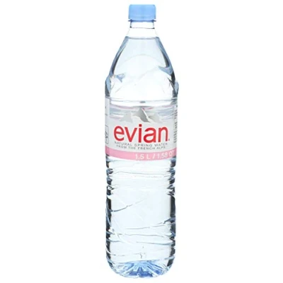 Image de Evian minérale naturelle 1,5 L d&#039;eau (Pack de 12 x 1.5ltr)