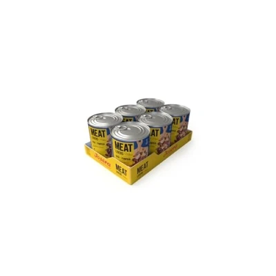 Image de Josera Meat Lovers Menu Duck with Pumpkin Nourriture humide pour chiens haute teneur en viande sans céréales canard juteux, poulet savoureux et bœuf citrouille Aliment complet 6 x 800 g