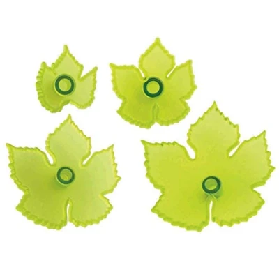 Image de JEM 103FF031 Lot de 4 Emporte Pièces, Plastique, Blanc, 12 x 2 22 cm