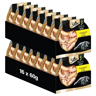 Image de Sheba Filets Nourriture Humide pour Chat Poulet 16 x 60 g