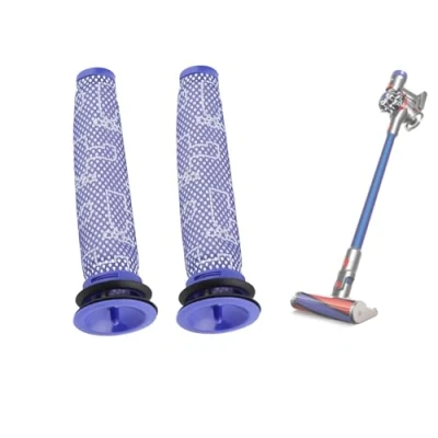 Image de Niiyen filtres pré Moteur, Moteur lavables, 2 lavables pour aspirateur à Main Dyson V6 V7 V8 DC62 DC61 DC58 DC59 DC74