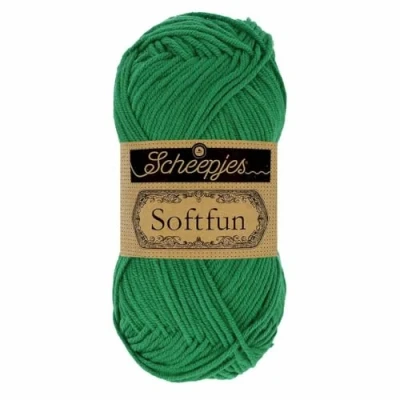Image de Scheepjes Softfun Fil, Coton Acrylique, 2535 Forest, 1x50g