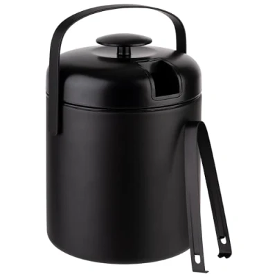 Image de APS 36016 Ice Bucket Set Diameter 14 cm Height 22 1.3 Litres Black