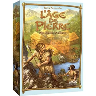 Image de Asmodee Z Man Games L’ÂGE de PIERRE Jeu Société pour Enfants dès 10 Ans Gestion Ressources Univers La Préhistoire 2 À 4 Joueurs 60 90 Minutes Version Française