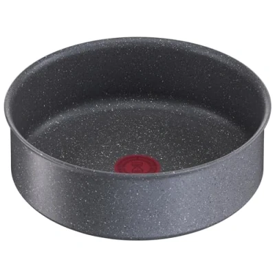 Image de Tefal Ingenio Sauteuse 24 cm, Induction, Revêtement antiadhésif, Empilable, Compatible lave vaisselle, Fabriqué en France, Natural Force L3963502, Noir