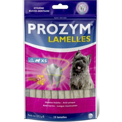 Image de Prozym Lamelles XS Lamelle à mâcher pour l&#039;hygiène buccodentaire du très petit chien