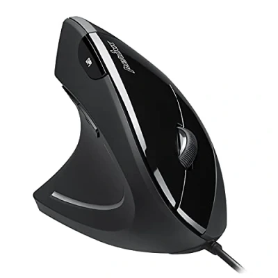 Image de Perixx Perimice 513L Souris Ergonomique Verticale Filaire pour gaucher 6 Boutons Prévention des TMS
