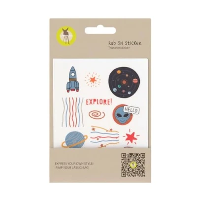 Image de Lässig Mixte enfant Sticker Rub On Space, Colorée, Taille unique EU