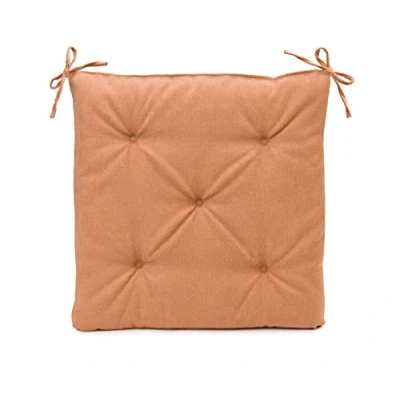 Image de Gözze Coussin d&#039;Assise avec Sangles de fixation, chaise, Piqué, Darco, 40 x 4 cm Caramel