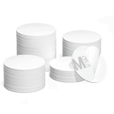 Image de NFC Tag NTAG215 Cartes, programmables Carte Blanche Vide avec dos adhésif,Carte à pièces NFC, Compatible Tagmo et Les Téléphones Appareils Compatibles NFC（50Pcs）