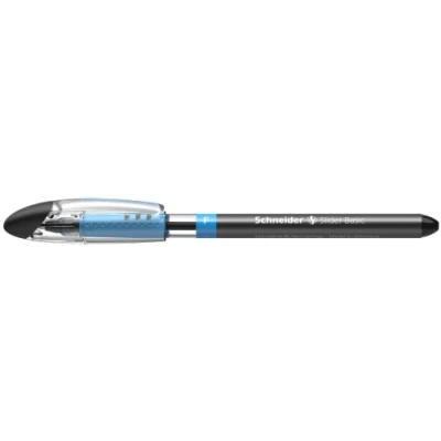 Image de Schneider Slider Basic (Stylos à bille, pointe fine (F)) Lot de 10 Stylos, Encre noire indélébile