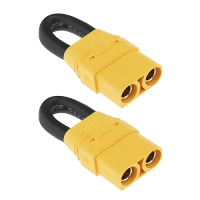Image de ECSiNG Lot de 2 connecteurs XT90 ESC Femelles Court Circuit pour Batterie RC Lipo FPV connecteur Double vers Unique