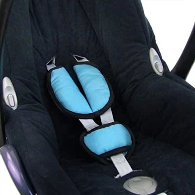 Image de BAMBINIWELT Lot de coussinets ceinture universels pour siège auto, compatible avec Maxi Cosi Cybex (turquoise)