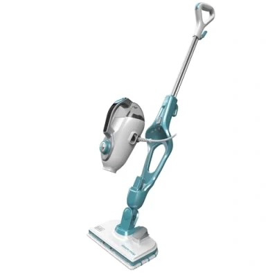 Image de BLACK AND DECKER Balai Vapeur avec Nettoyeur à Main et Gant STEAMITT 12 Accessoires Multifonction 1300W Temps de Chauffe 15 sec Réservoir 500 ml Nettoyage Parfait FSMH1321JSM QS