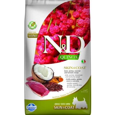 Image de N&amp;D Quinoa Skin &amp; Coat nourriture pour chiens Canard petit races 2,5 kg