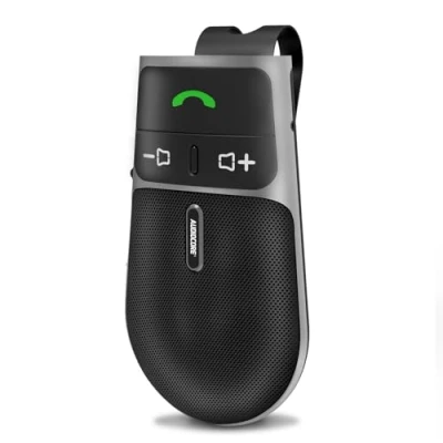 Image de Audiocore AC480 Kit Voiture Mains Libres Compatible avec Siri et Google Assistant Bluetooth 5.0 Marche Automatique, Guidage Vocal, A2DP, reconnexion Puissance du Haut Parleur 2 W