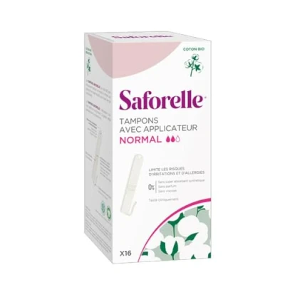 Image de Saforelle coton protect tampons normal avec applicateurs boîte de 16