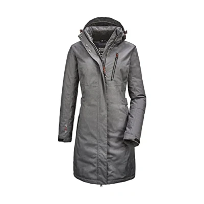 Image de Killtec Parka d&#039;hiver Alisi pour femme avec capuche amovible 4XL anthracite