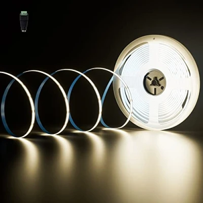 Image de PAUTIX Bande LED COB Blanc Naturel 4000K DC24V, 10M 4800LEDs CRI 90+, 8mm de Largeur, Lumières Uniformes, Ruban Lumineuse pour Chambre, Projets Décoration Maison (Alimentation Non Incluse)