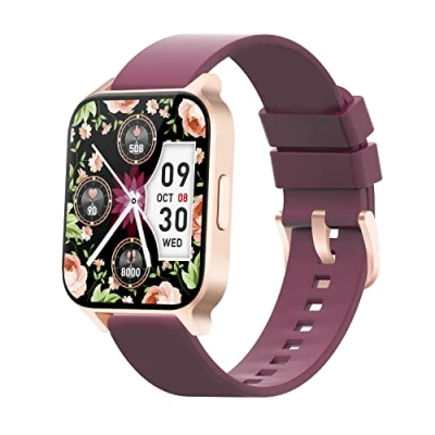 Image de Cloudpoem Montre Connectée Femme Smartwatch Sport Podometre Cardiofrequencemetre Oxymetre pour Android iOS SMS Appel Notification Etanche IP68 Chronometre Running Calories Dépensées Violet