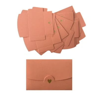 Image de CZAKOMIX 40 PCS Mini Envelopes, Petite Enveloppe Mariage,Enveloppe Cadeau,Avec Boucle En Forme De Cœur,Pour Les Invitations,Les Mariages,Les Cartes Cadeaux Diy,Noël Et La Saint Valentin(Rose)