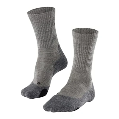 Image de FALKE TK2 Explore Wool M SO laine épaisses anti ampoule 1 paire, Chaussettes de randonnée Homme, Beige (Kitt Mouline 4310), 39 41