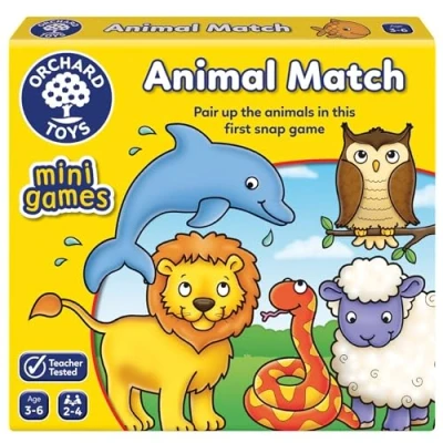 Image de Orchard Toys Animal Match Mini Game, Small and Compact, Travel Themed Memory Age 3 6, Family Game