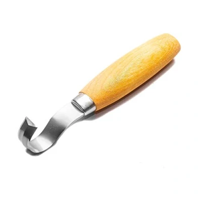 Image de Morakniv Carving Hook 162 Couteau Fixe Mixte, Manche : Bouleau Naturel, Lame 52mm