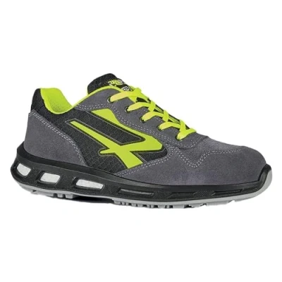 Image de U Power Red Lion® Yellow, Chaussures de sécurité en cuir, Baskets unisexes légères anti crevaison, Semelle bast, Insert Infinergy, avec embouts aluminium (Yellow 47)
