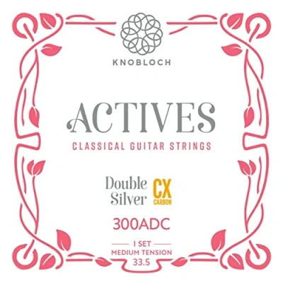 Image de Knobloch Strings Cordes de Guitare espagnole Actives 300ADC CX Carbon Tension Moyenne 33,5 mm Basses Robustes Fabriquées en Espagne