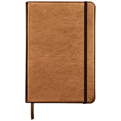 Image de Clairefontaine 400102C Carnet de Notes Couverture Rigide en Véritable Cuir 144 Pages Lignées 14,8x21 cm (A5), Cuirisé Brun
