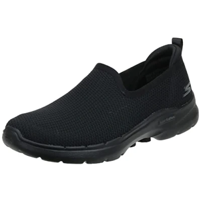 Image de Skechers Femme Go Walk 6 Clear Virtue Basket, Noir, 39 EU Large