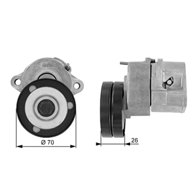 Image de GATES FleetRunner Micro V Kit T38213 Poulie Tendeur OPEL: Corsa B 3/5 portes, Astra F Cabriolet, Caravan