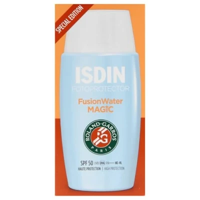 Image de Isdin Fotoprotector Fusion Water Magic Crème Solaire SPF50 50 ml Edition Limitée Roland Garros