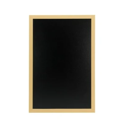 Image de Securit Woody Tableau noir mural en teck 40 x 60 cm