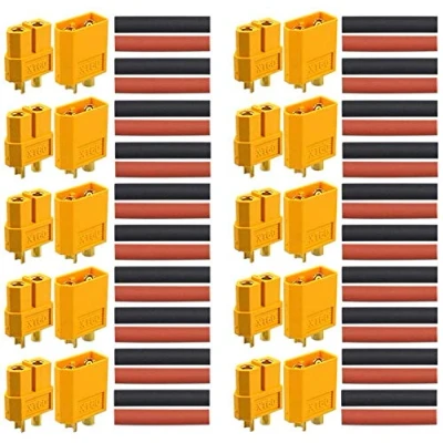 Image de RUNCCI YUN 20Pcs connecteur XT60, XT60 connecteurs de Batterie, for RC Lipo Battery,10 pcs mâles et 10 Femelles (XT60)