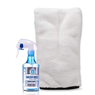Image de detailmate Soft99 Wash Mist Kit de nettoyage pour habitacle avec gants précision en microfibre 300 ml 1000 GSM