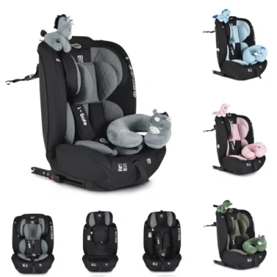 Image de Moni siège enfant i Size Safe (76 150cm) Isofix, Top Tether, réglable, coloris:gris