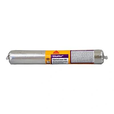 Image de Sika SikaMur InjectoCream 100, Traitement contre les remontées capillaires / d&#039;humidité dans murs, 600ml, Blanc