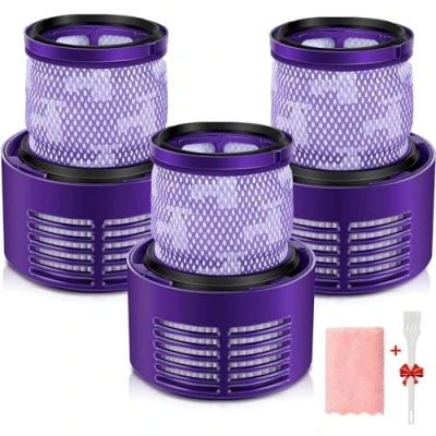 Image de Morpilot 3 Pack Filtre pour Dyson V10 Series, Remplacement de Référence 969082 01, Compatible Absolute Animal Motorhead Total Clean Pro Cyclone