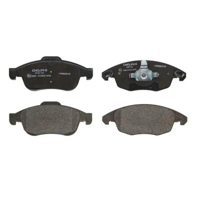 Image de DELPHI LP2101 Jeu de plaquettes frein non préparé pour indicateur d&#039;usure avec tôle anti bruit sans accessoires CITROËN: C4 I Grand Picasso