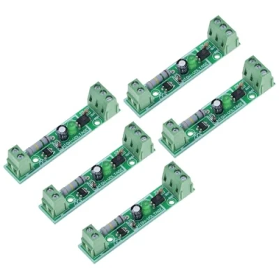 Image de GERUI Lot de 5 modules optocoupleurs 1 canal 220 V AC / Isolation optocoupleur Microcontrôleur Détection présence tension Peut être connecté à SPS Sortie niveau TTL