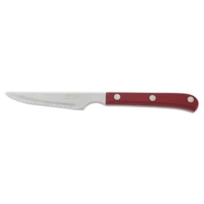 Image de Arcos Couteaux de Table Couteau à Steak Lame Acier Inoxydable Nitrum 115 mm Manche Polyoxyméthylène (Pom) Couleur Rouge
