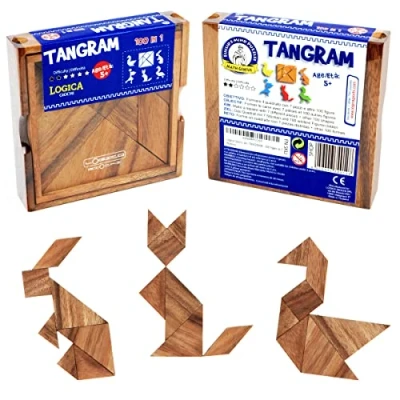 Image de Logica Jeux Art. Tangram 100 Figures en 1 Casse Tête Éducatif Geometrie Collection Euclide